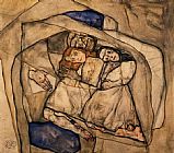 Egon Schiele Canvas Paintings - Conversion